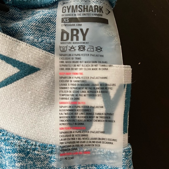 BLUE GYM SHARK LEGGINGS - Picture 6 of 6